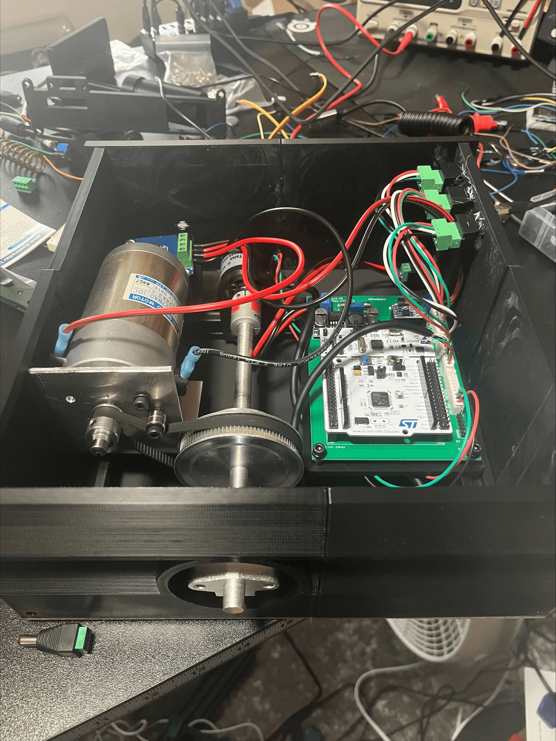 Steering wheel rear view