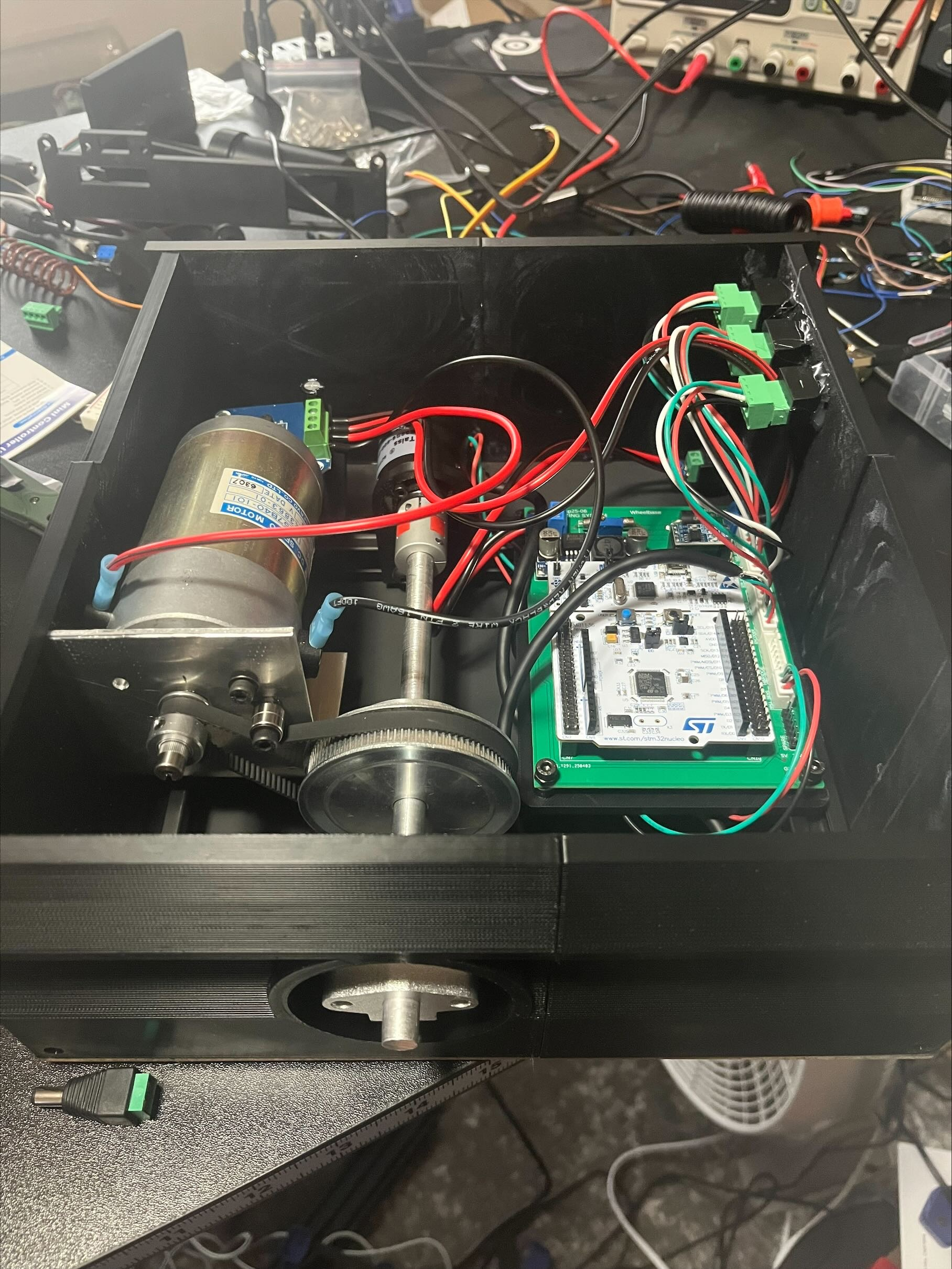 Steering wheel rear view